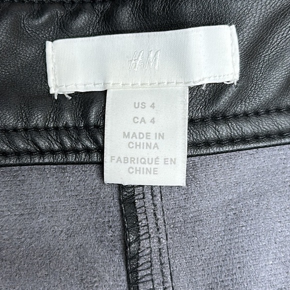 H&M | Black Flared Faux Leather Pants - Picture 12 of 12